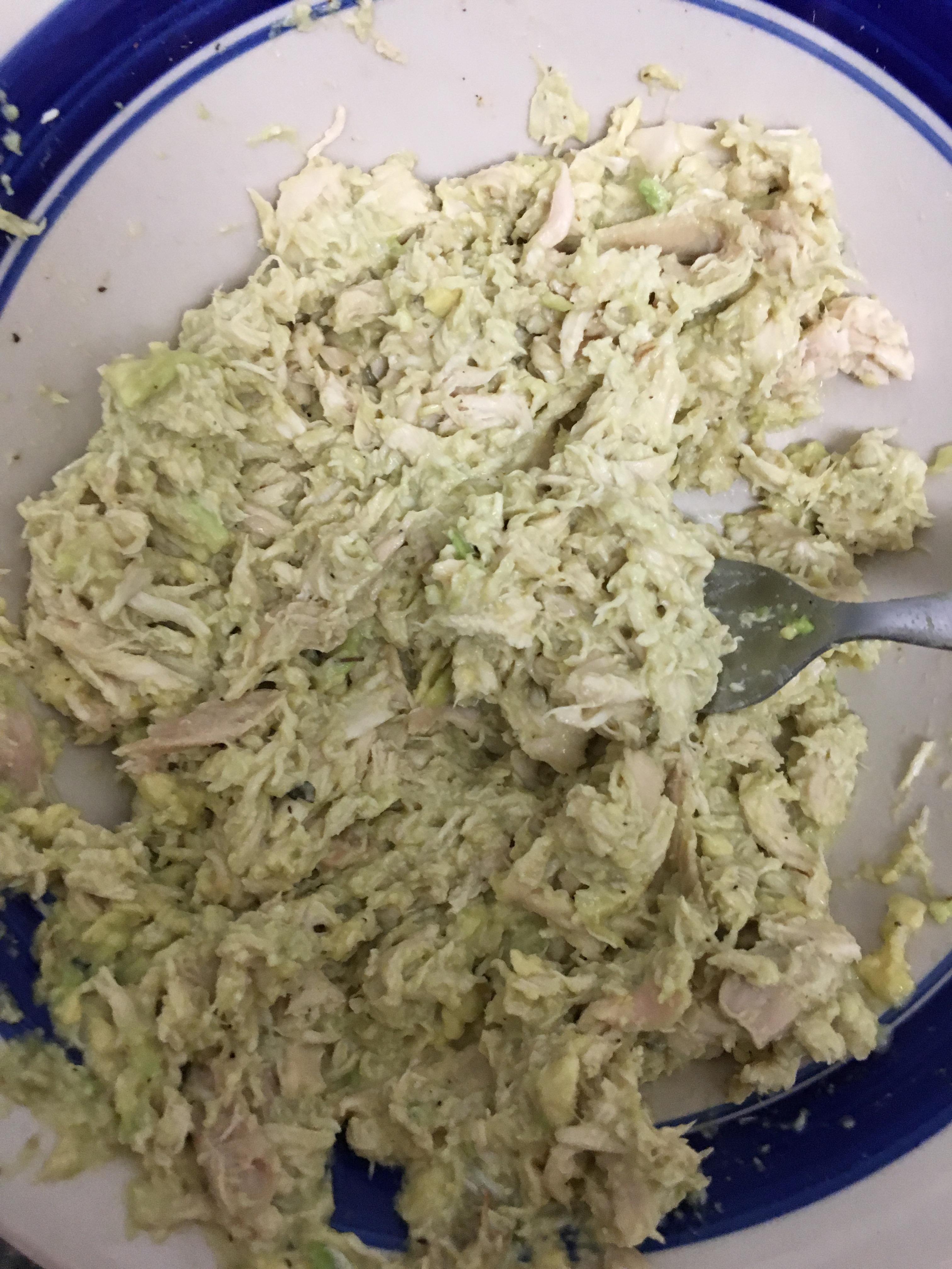 Smashed avocado chicken