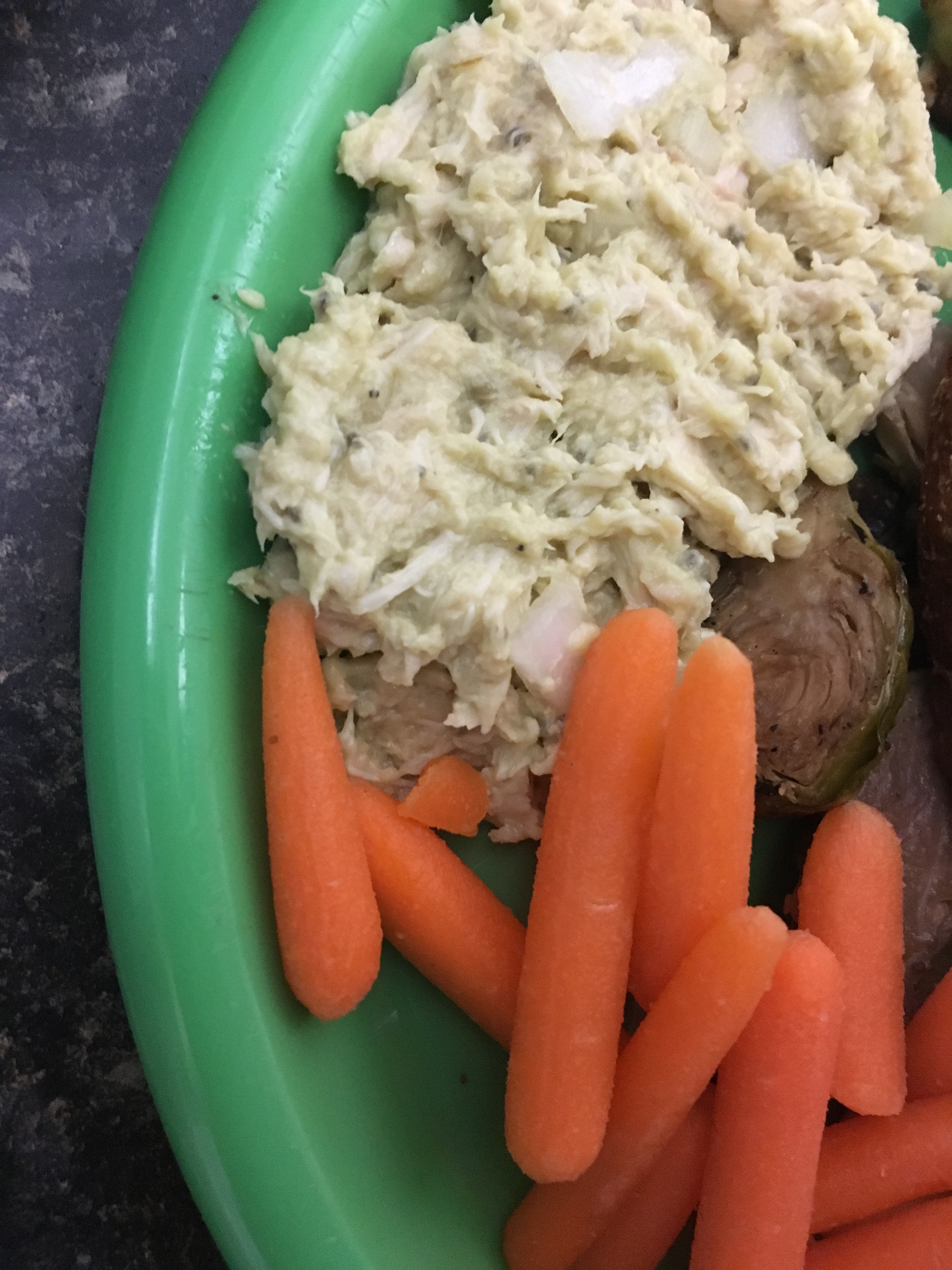 chicken salad with carrots