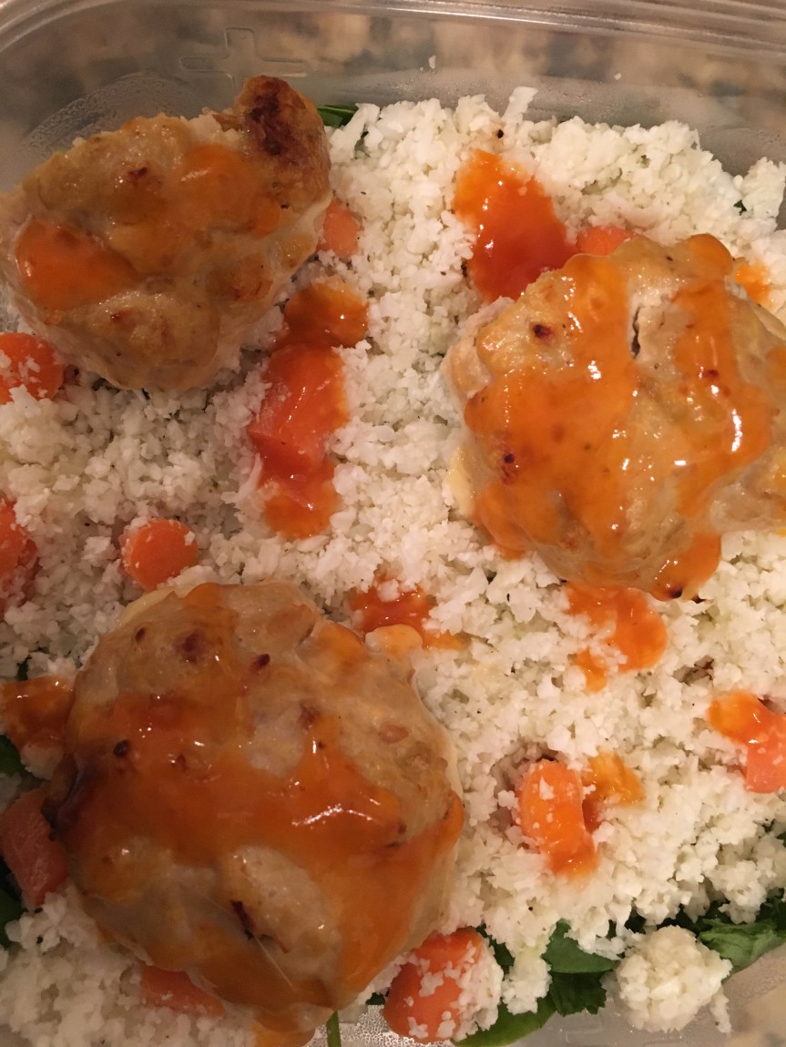 Sweet and Sour Meatballs with Caulirice