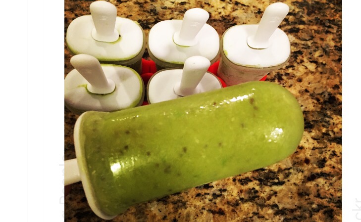 Glowing Green Ice Pops