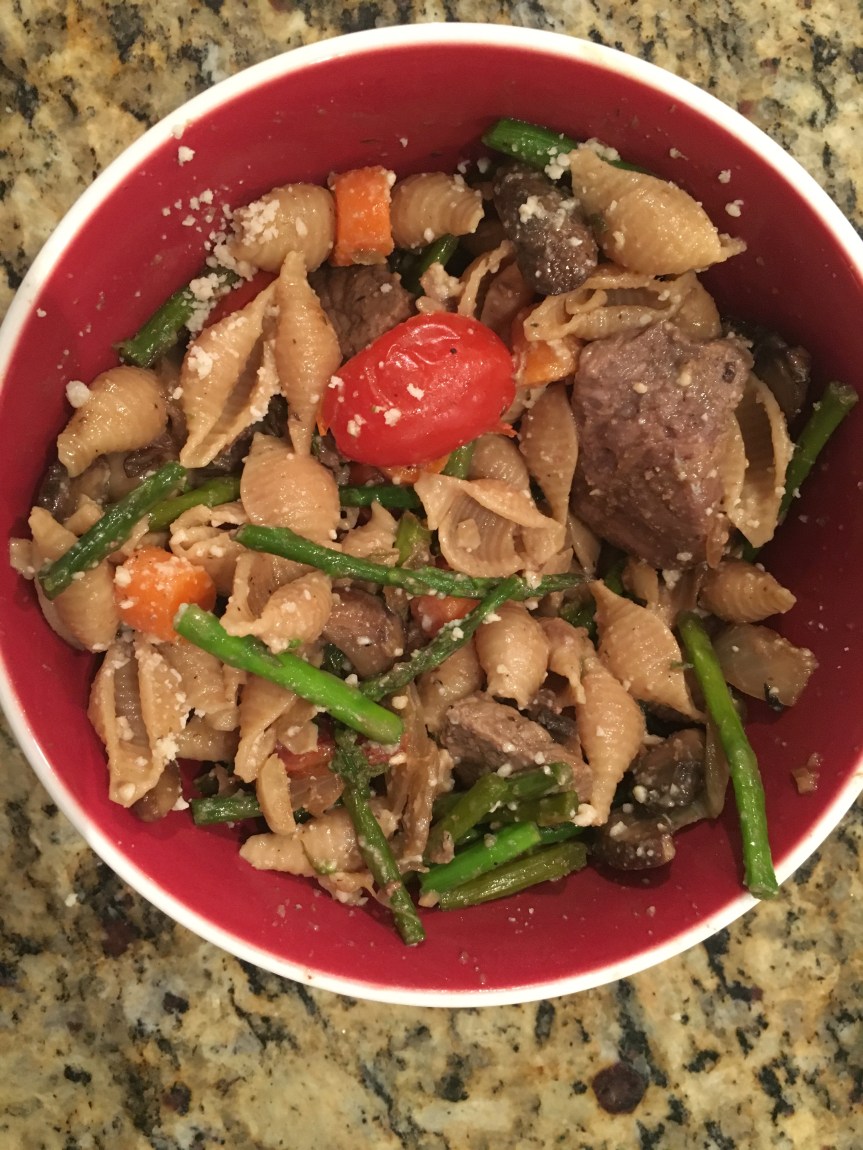 Steak Pasta Primavera